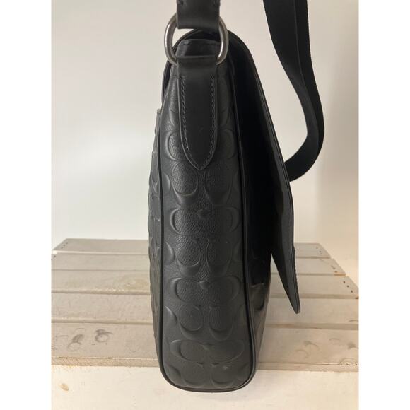 COACH 4006 HOUSTON MAP BAG SIGNATURE LEATHER CROSSBODY BAG - Picture 3 of 14